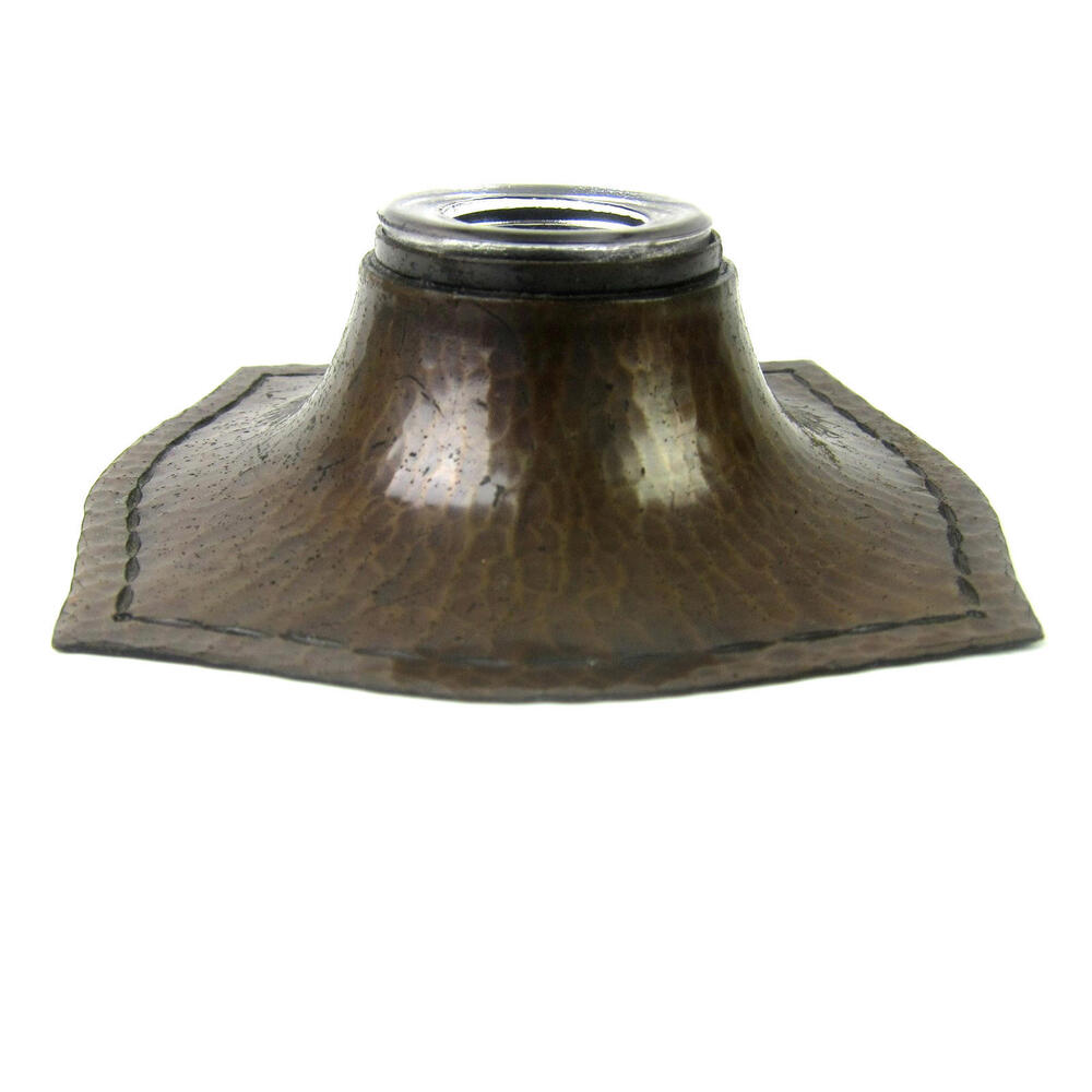 Antique Roycroft Hammered Copper Ink Well Arts & Crafts Mission Unsigned c 1920 - Picture 11 of 11